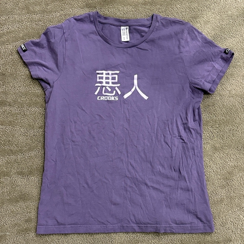 Crooks & Castles Purple Short Sleeve Tee